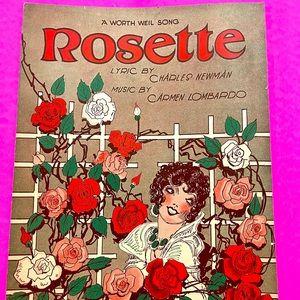 Vintage music sheet- Rose 🌹ette